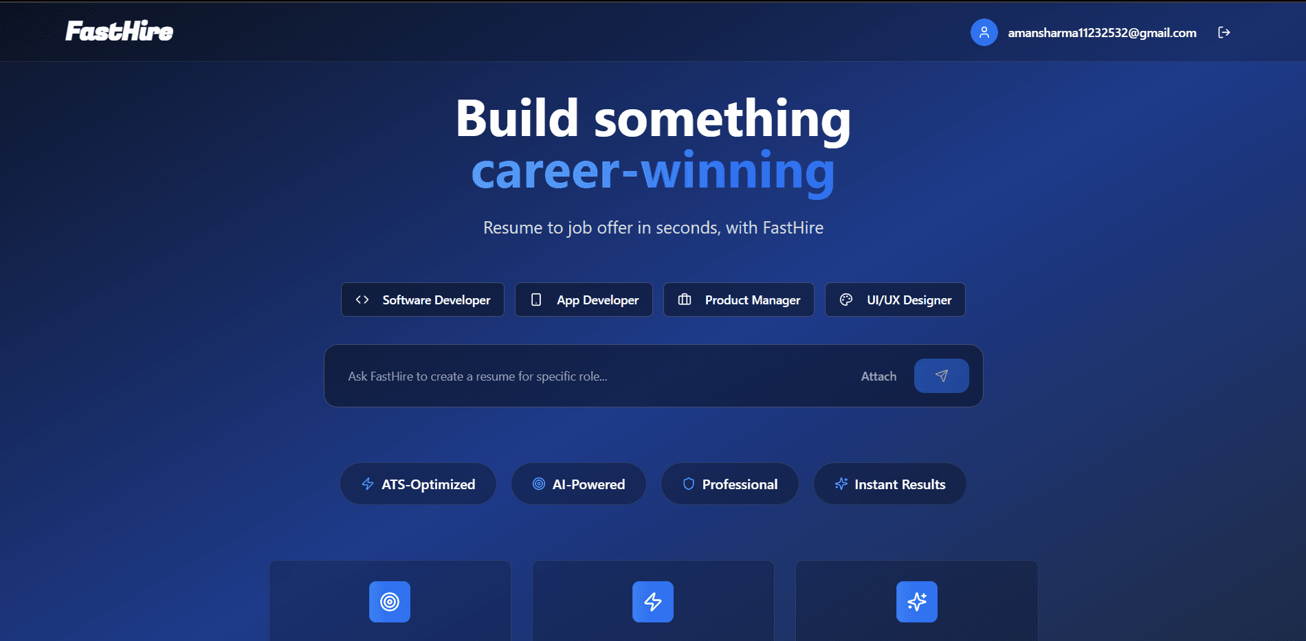 FastHire- Resume Builder Tool